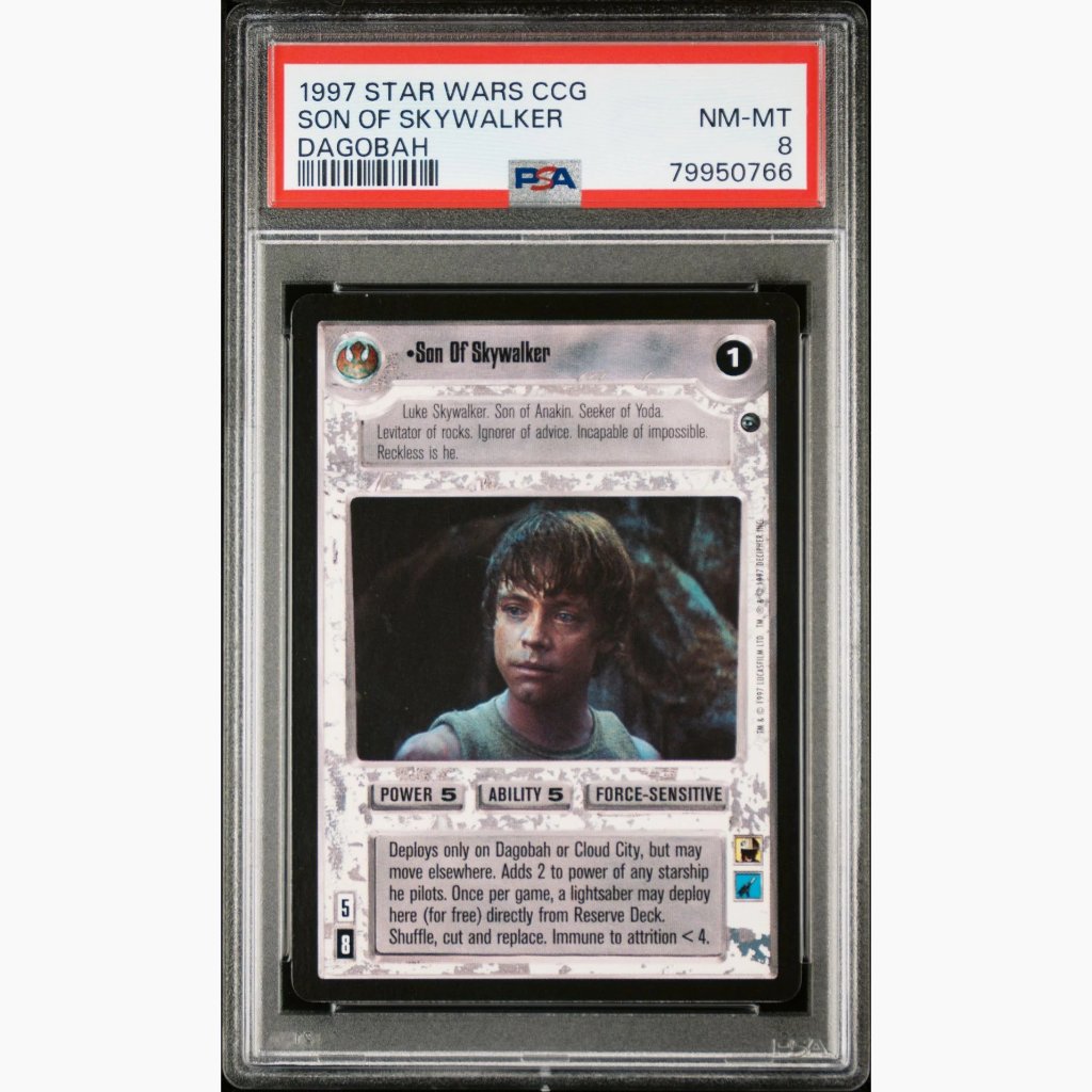 PSA 8 - 1997 Star Wars CCG - Son Of Skywalker - Dagobah - 2 Available