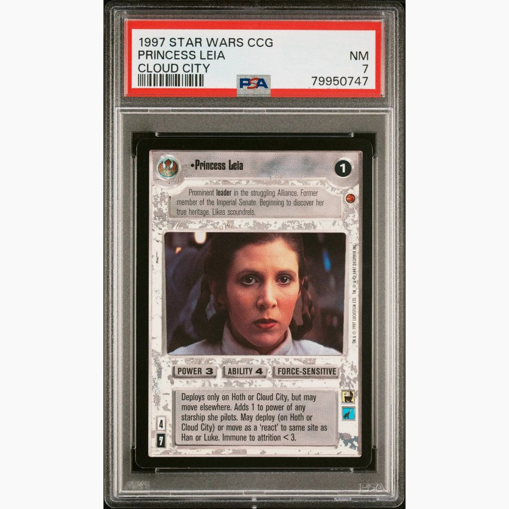 PSA 7 - 1997 Star Wars CCG - Princess Leia - Cloud City - 2 Available