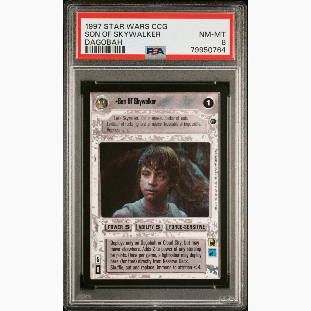 PSA 8 - 1997 Star Wars CCG - Son Of Skywalker - Dagobah - 2 Available