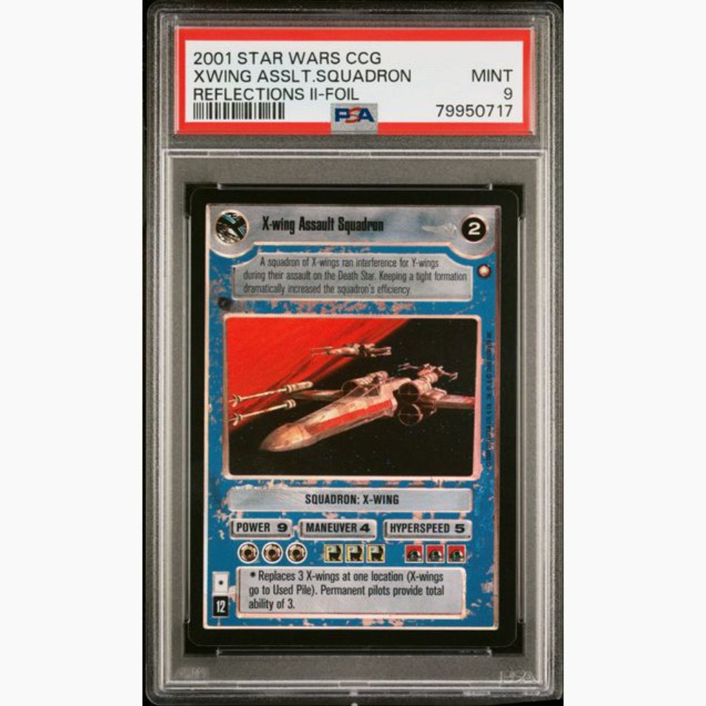 FOIL PSA 9 Pop of 2 Only 1 Graded Higher - 2001 Star Wars CCG - X-Wing –  IconicSlab.com