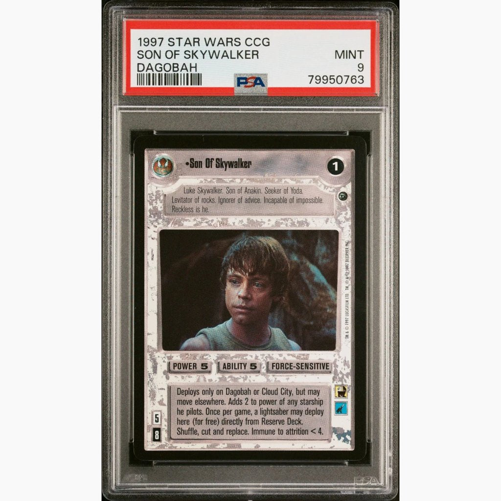 PSA 9 None Graded Higher - 1997 Star Wars CCG - Son Of Skywalker - Dagobah