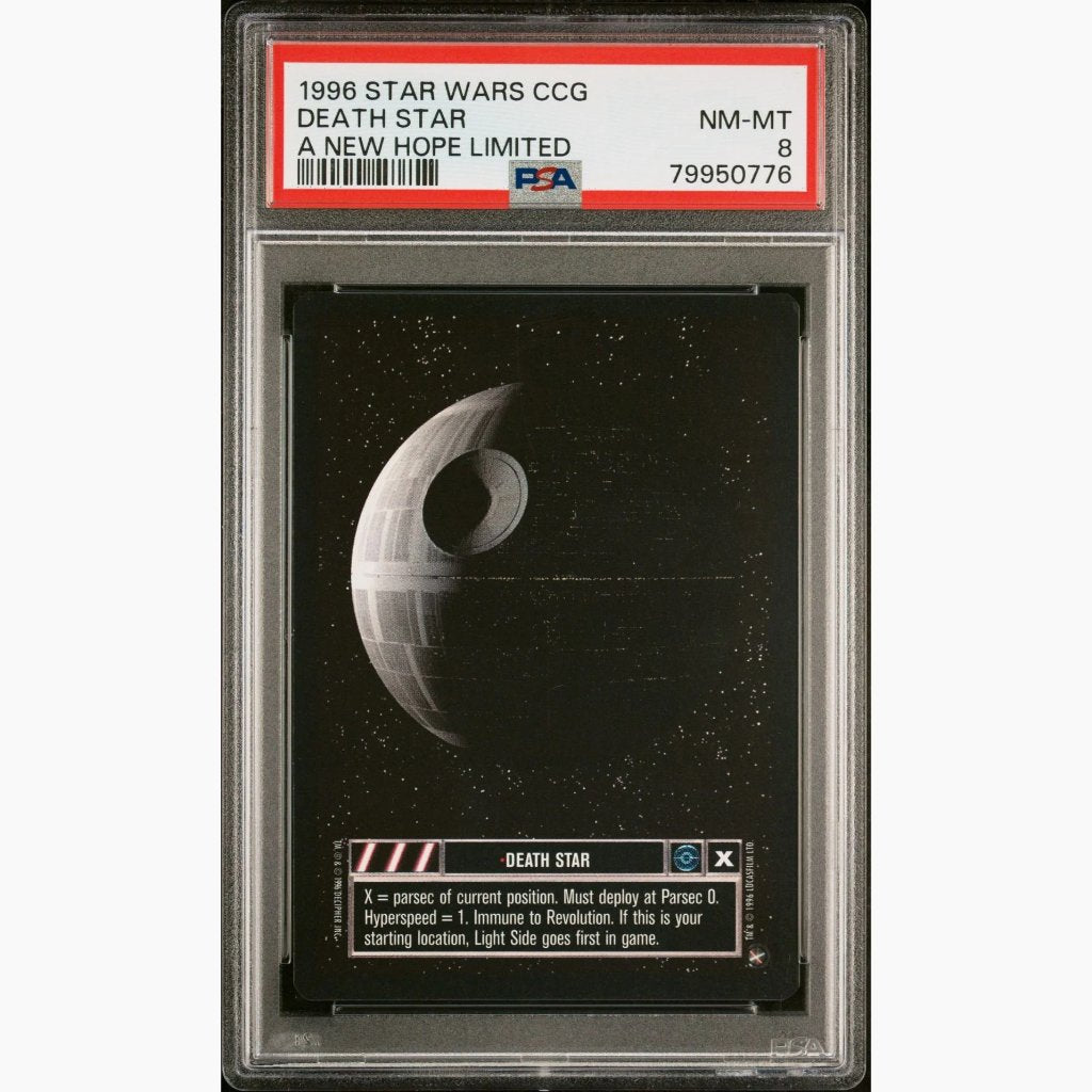 PSA 8 - 1996 Star Wars CCG - Death Star - A New Hope Limited