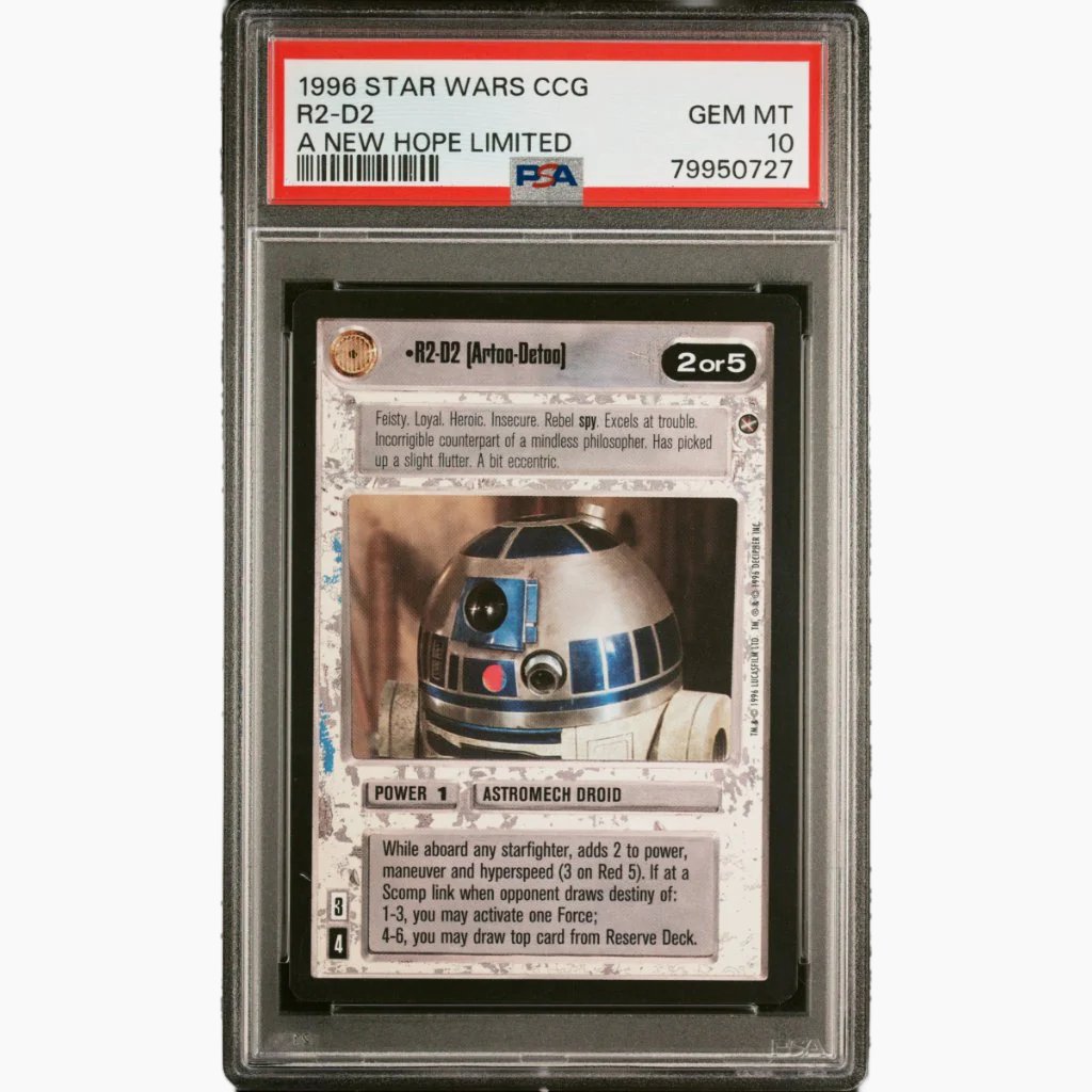 PSA 10 - 1996 Star Wars CCG - R2-D2 - A New Hope Limited