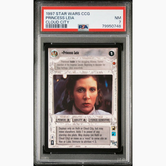 PSA 7 - 1997 Star Wars CCG - Princess Leia - Cloud City - 2 Available