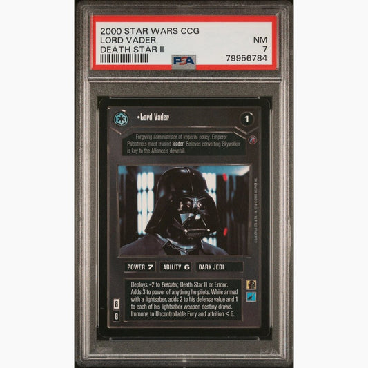 PSA 7 - 2000 Star Wars CCG - Lord Vader - Death Star II