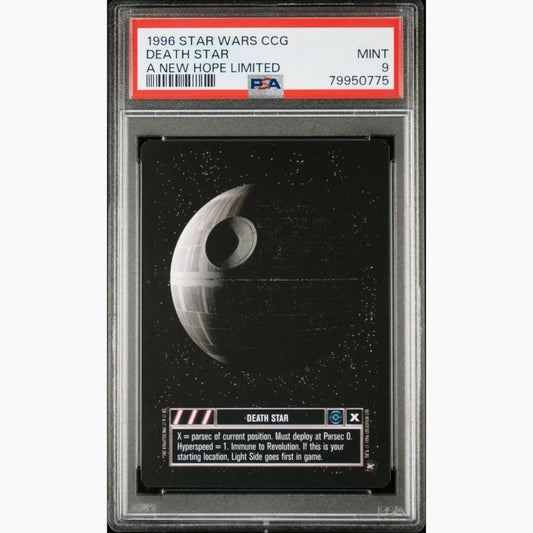 PSA 9 Only 4 Graded Higher - 1996 Star Wars CCG - Death Star - A New Hope Limited